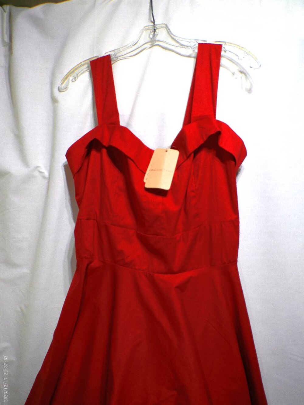 Maggie Tang Sundress Plus 3XL Red Retro Pin UP - Picture 2 of 8